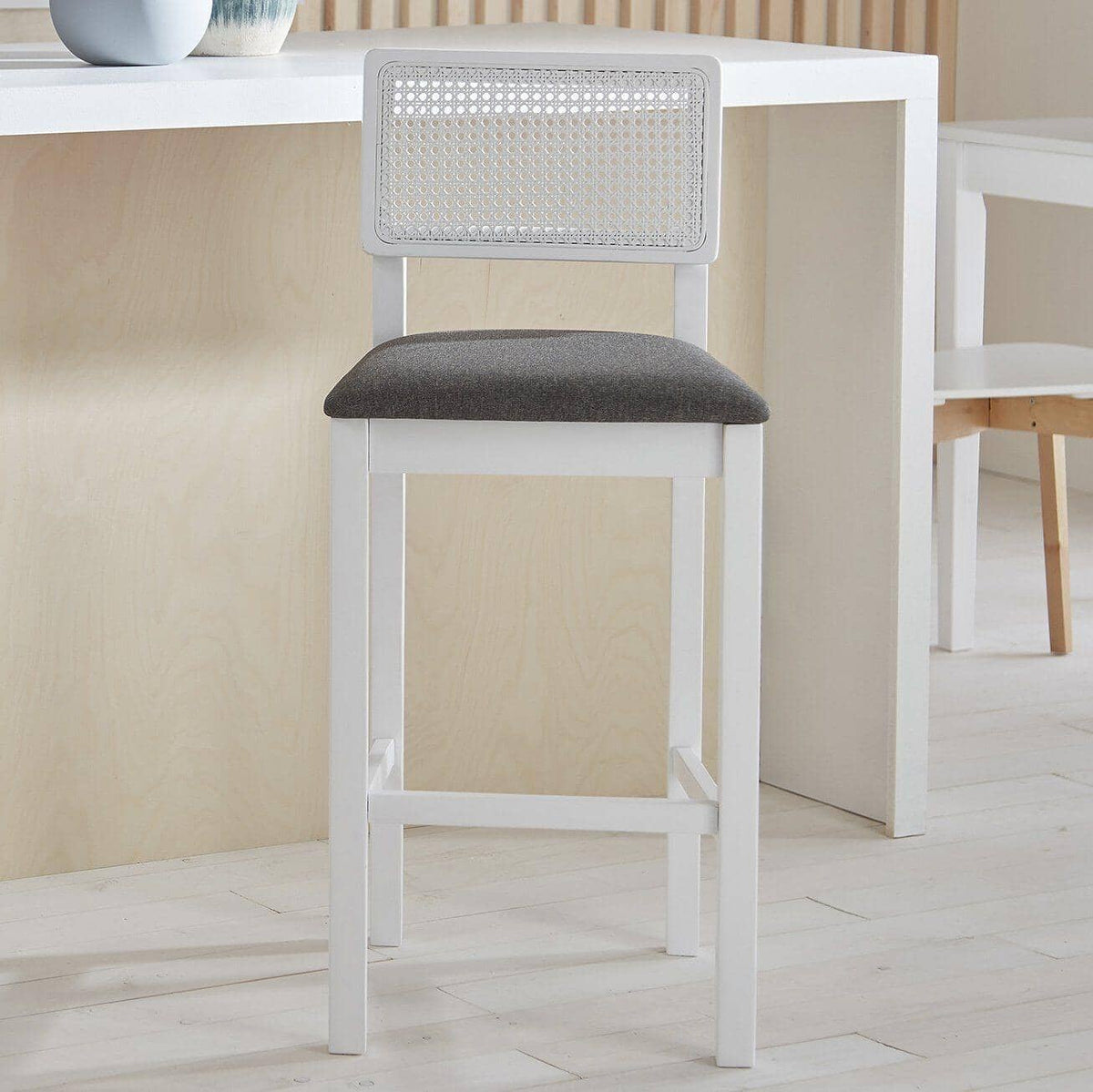 Charlie bar stool - white - Laura James