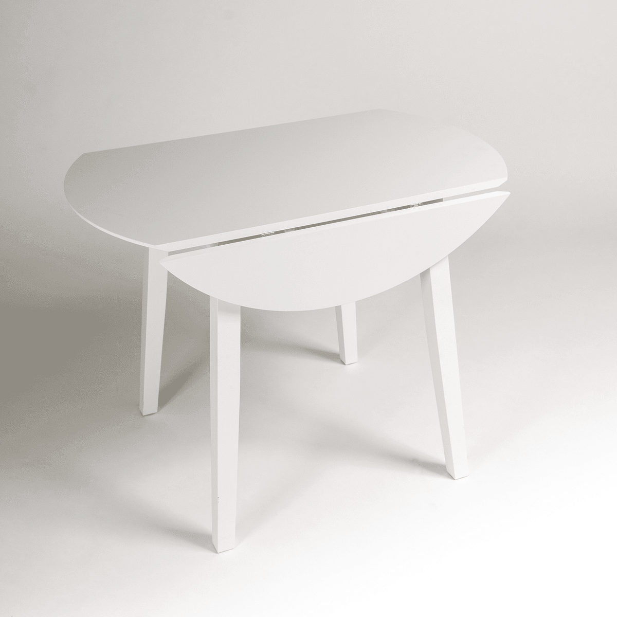 Outlet - Charlie White Round dining table - with drop leaf - Laura James