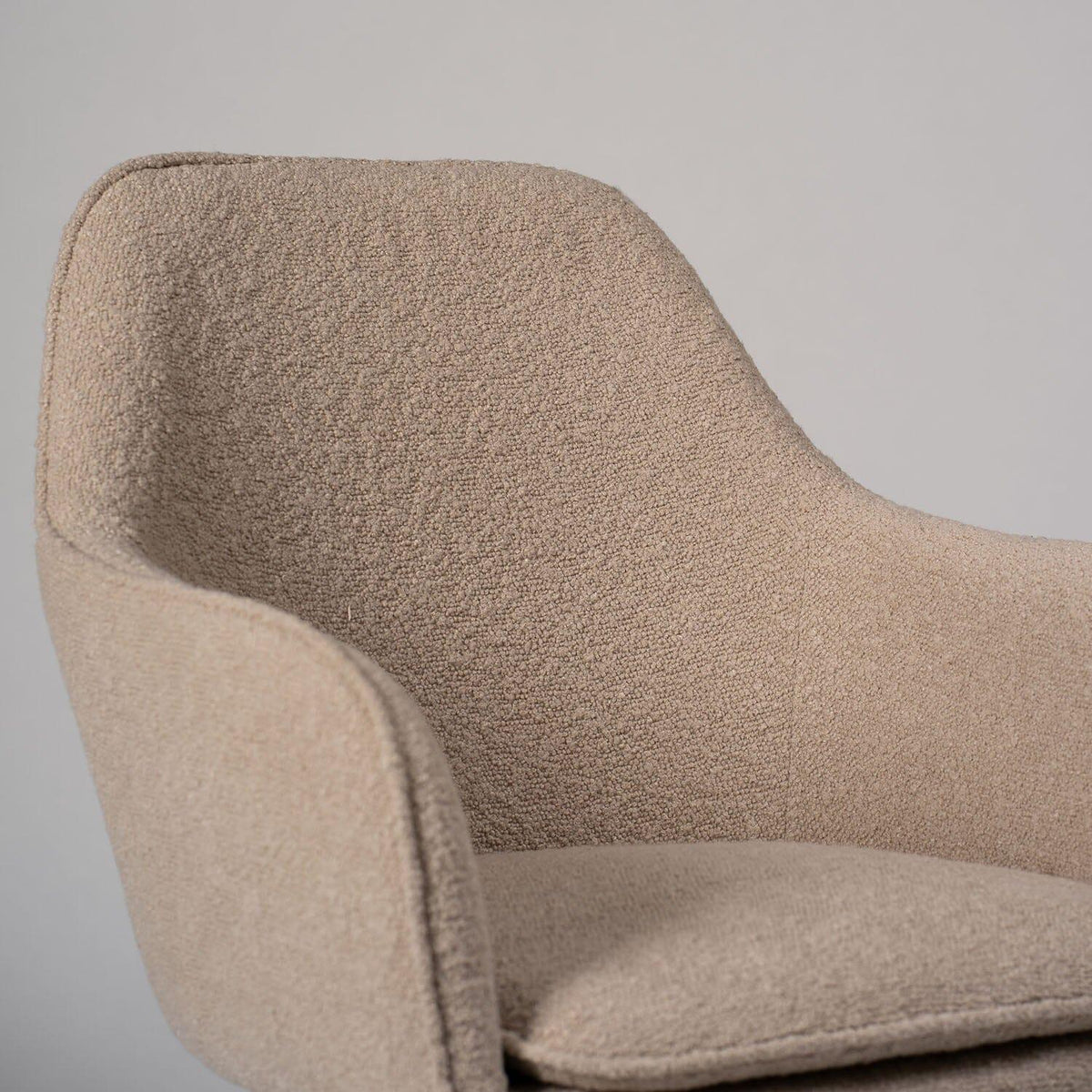 Outlet - Dolly accent chair - set of 2 - boucle with black legs - Laura James