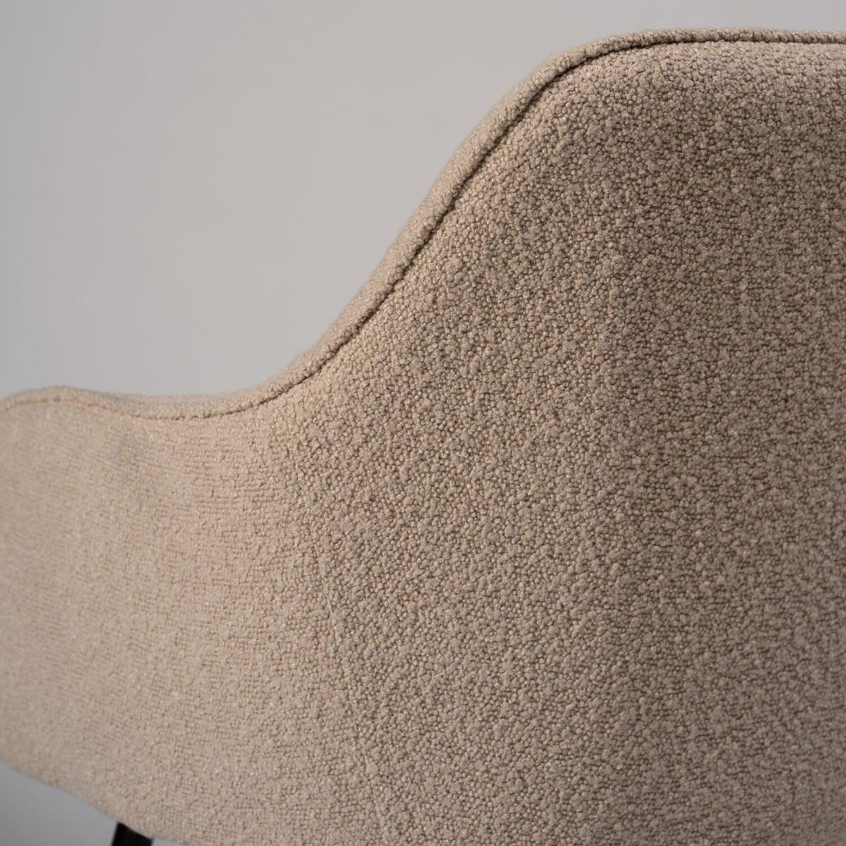 Outlet - Dolly accent chair - set of 2 - boucle with black legs - Laura James