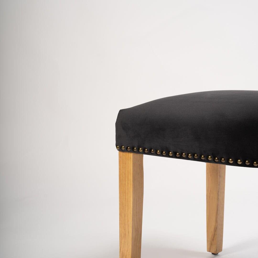 Edward dining chairs - set of 2 - black and light wood - Laura James