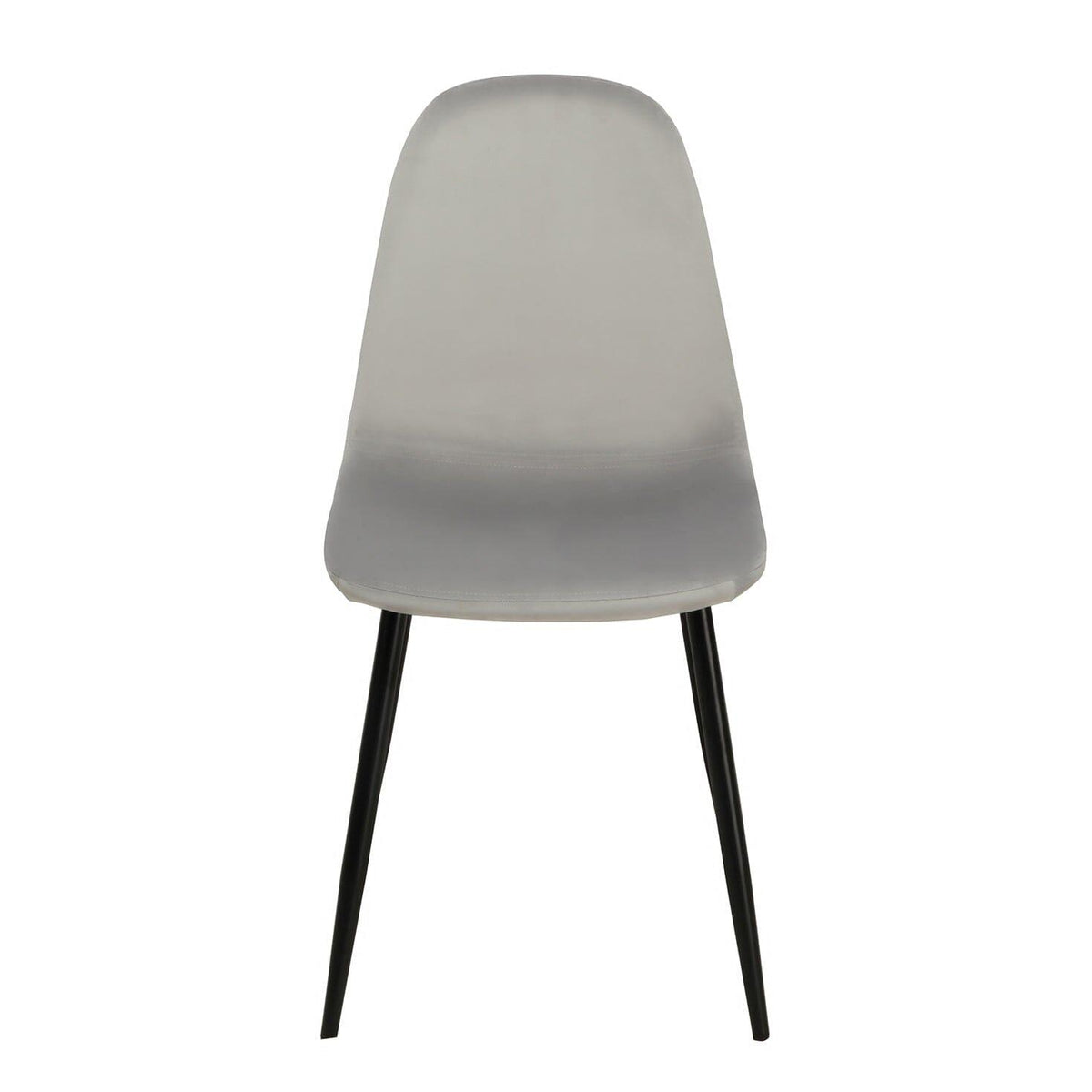 Ellis dining chairs - grey velvet and black - Laura James#