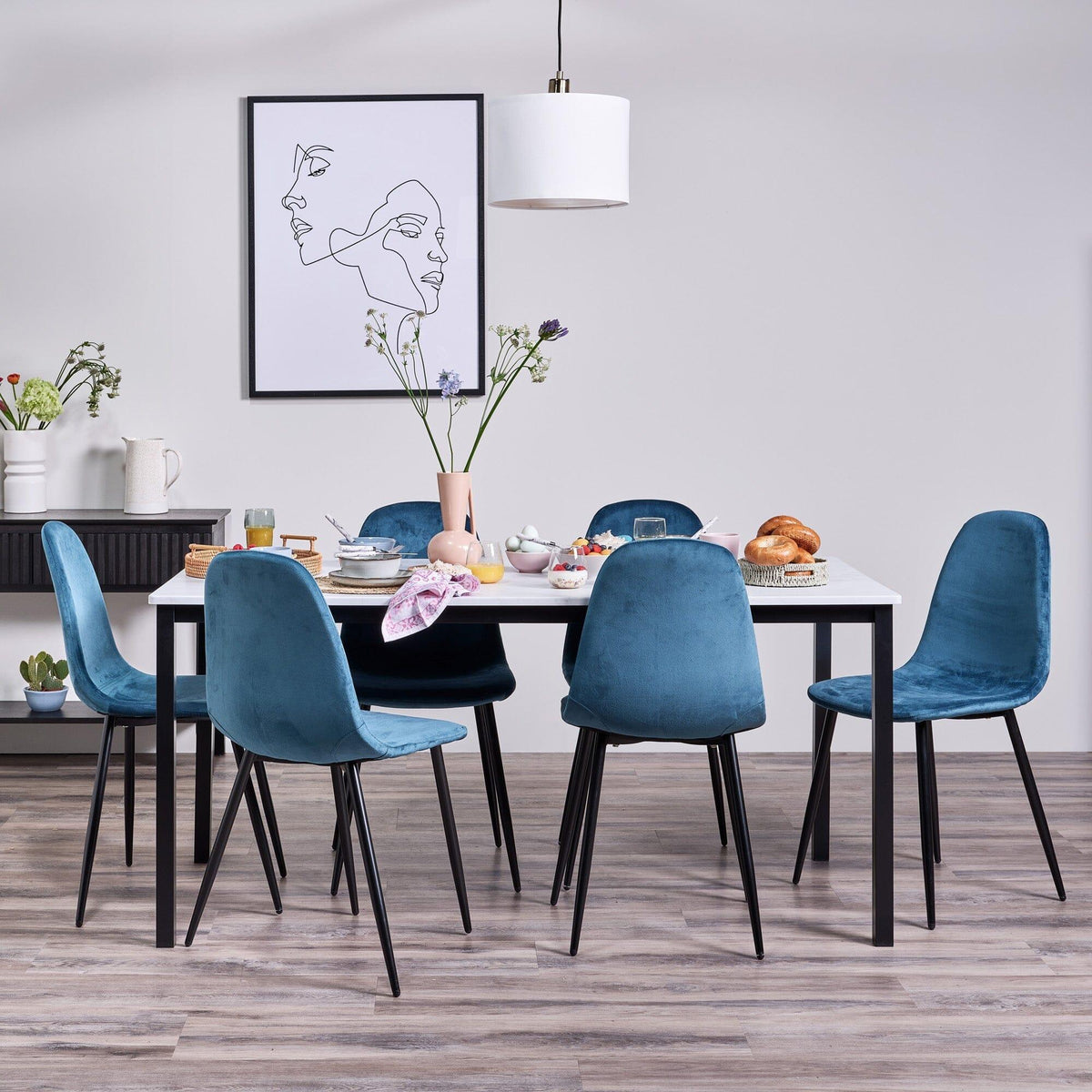 Teal Dining Room Chair