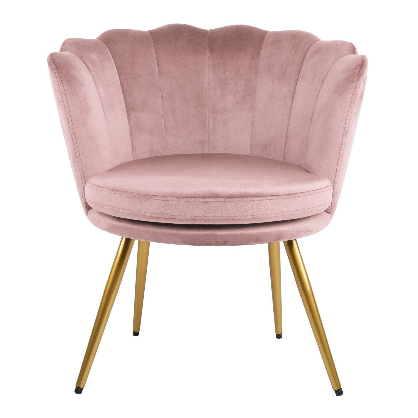 OUTLET - Flora accent chair – scalloped – blush pink - Laura James
