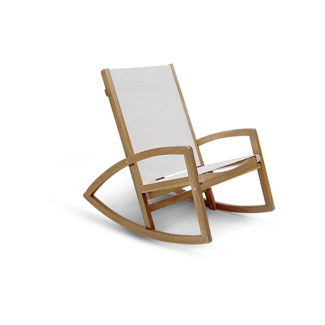 Freddie Wooden Rocking Chair - white - Laura James