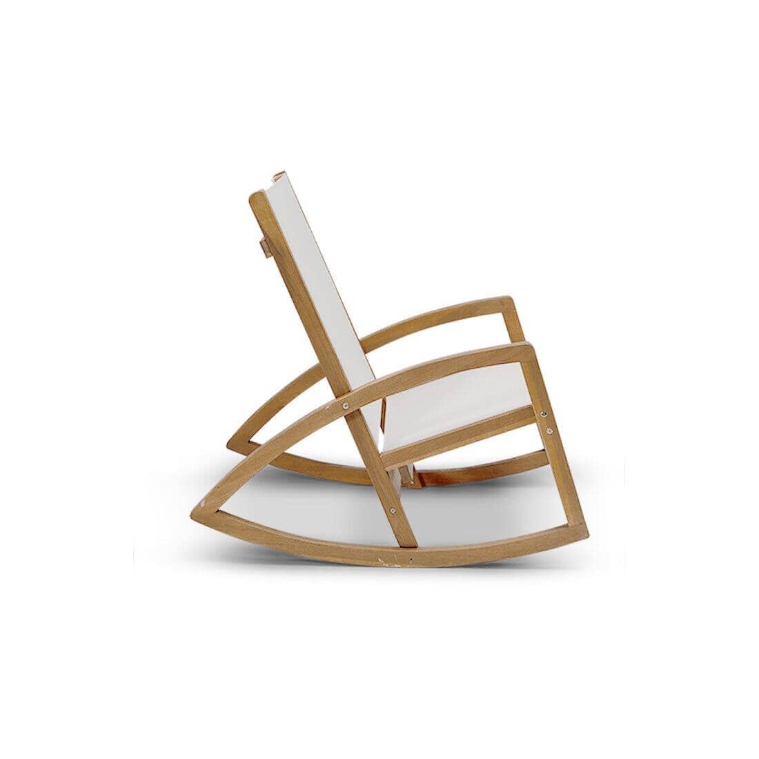 Freddie Wooden Rocking Chair - white - Laura James