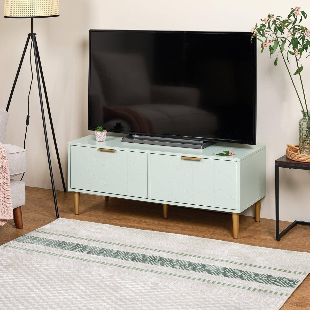 Gloria TV unit - pale sage green