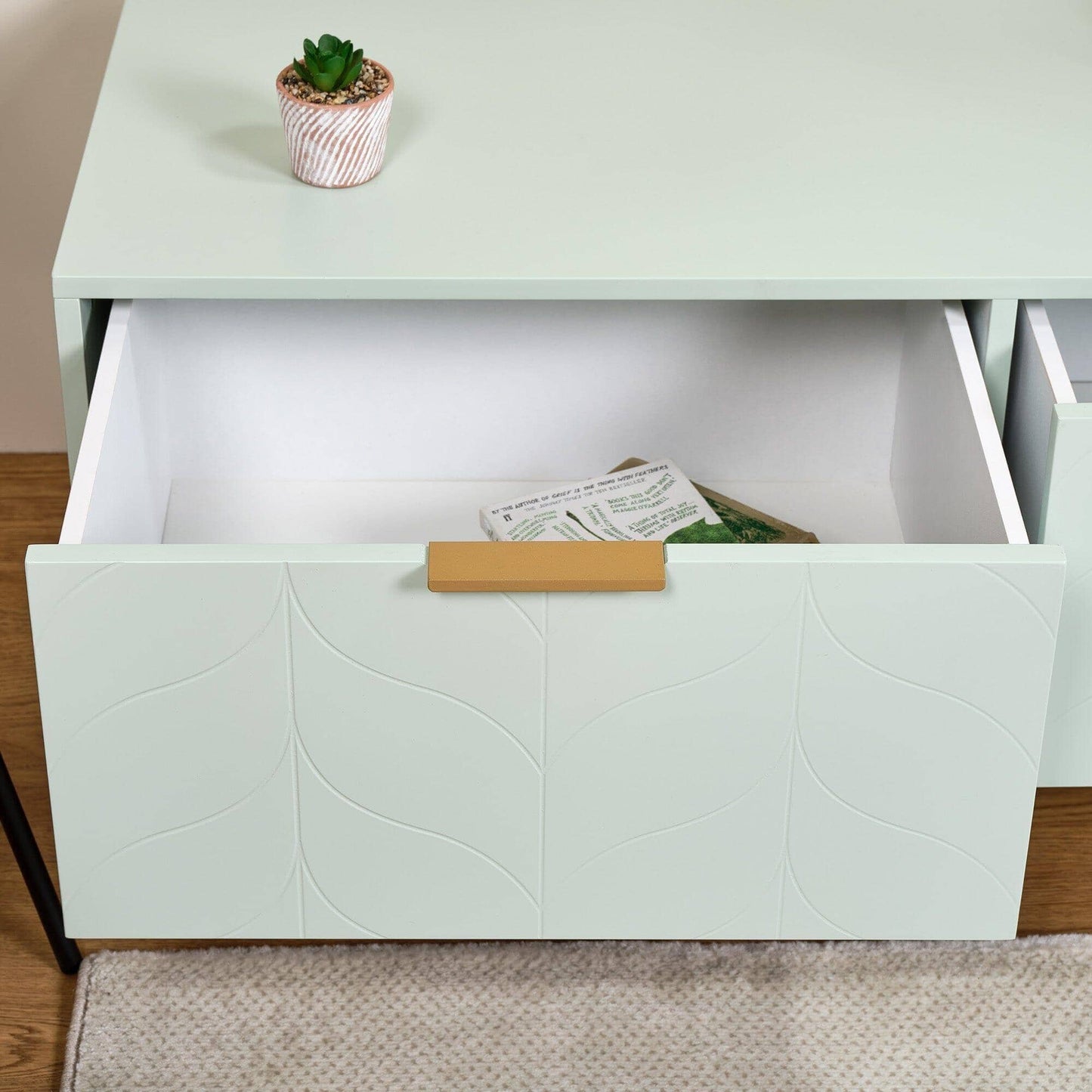 Gloria TV unit - pale sage green