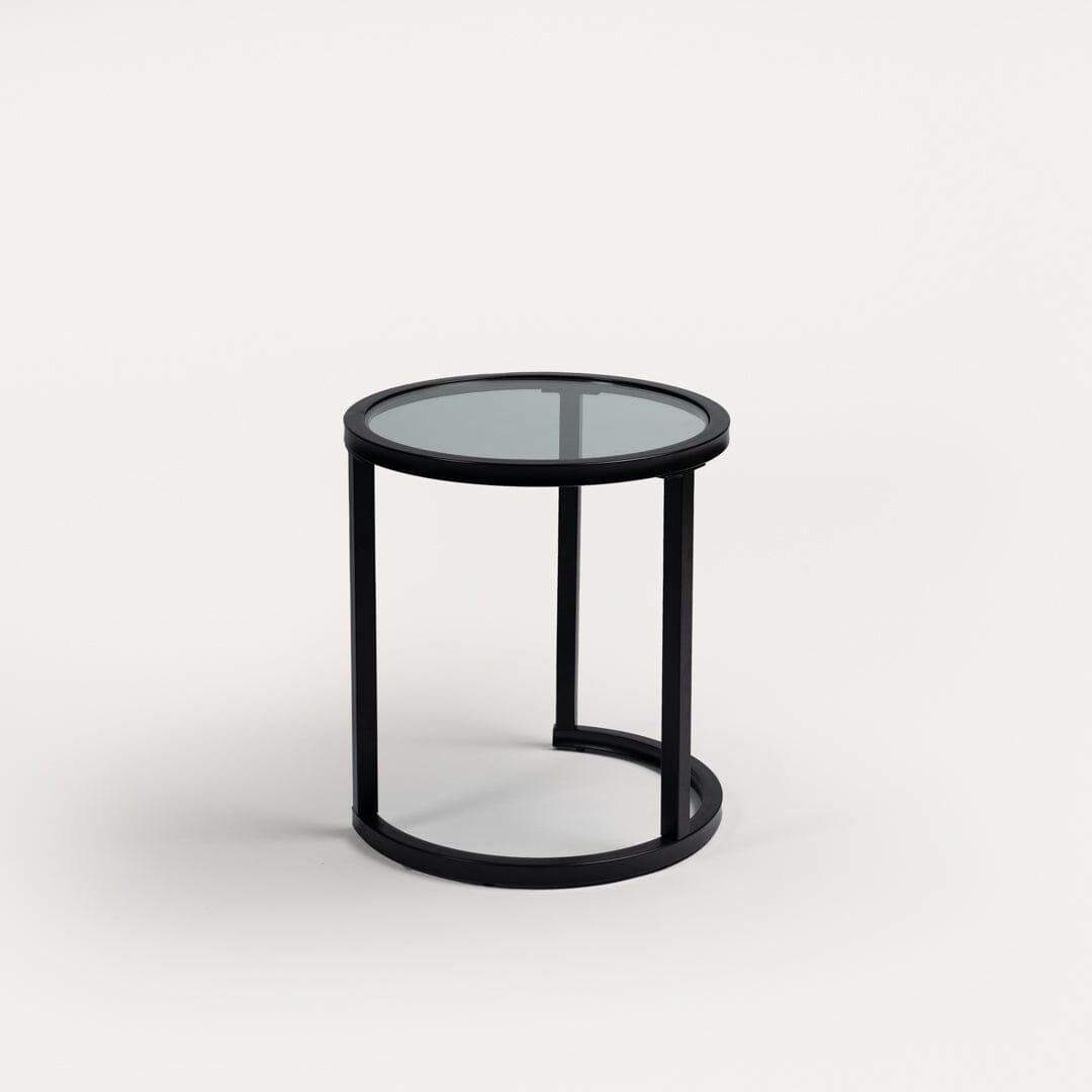 Harris black metal side table - Laura James