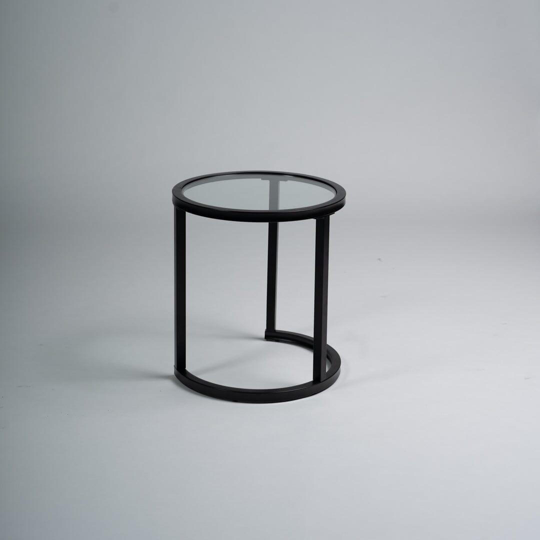 Harris black metal side table - Laura James