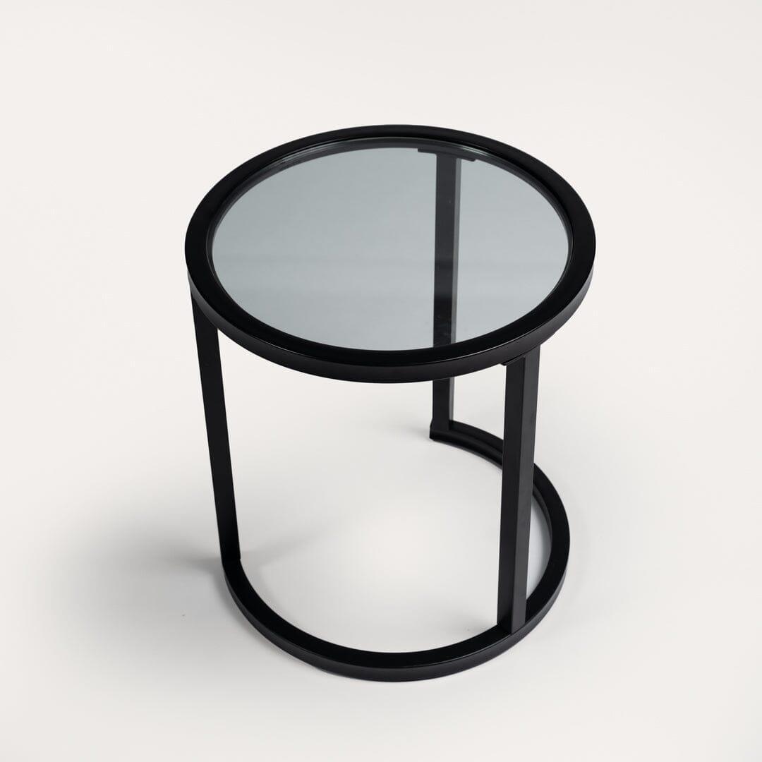 Harris black metal side table - Laura James