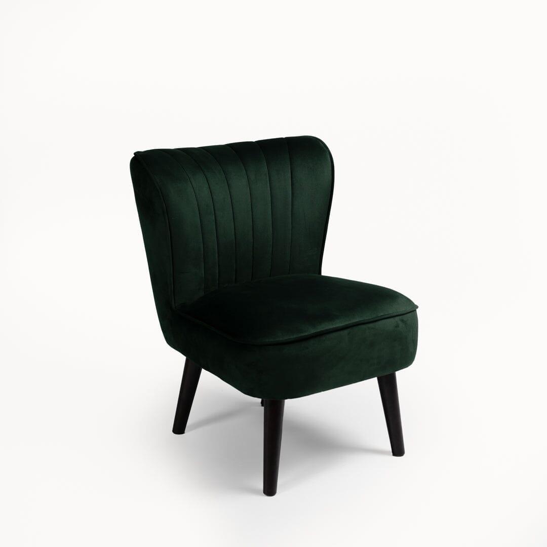 Hattie accent chair - green velvet