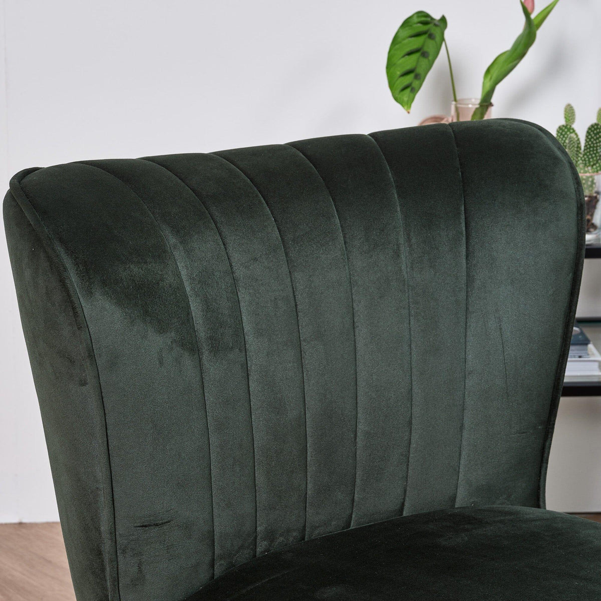 Hattie accent chair - green velvet
