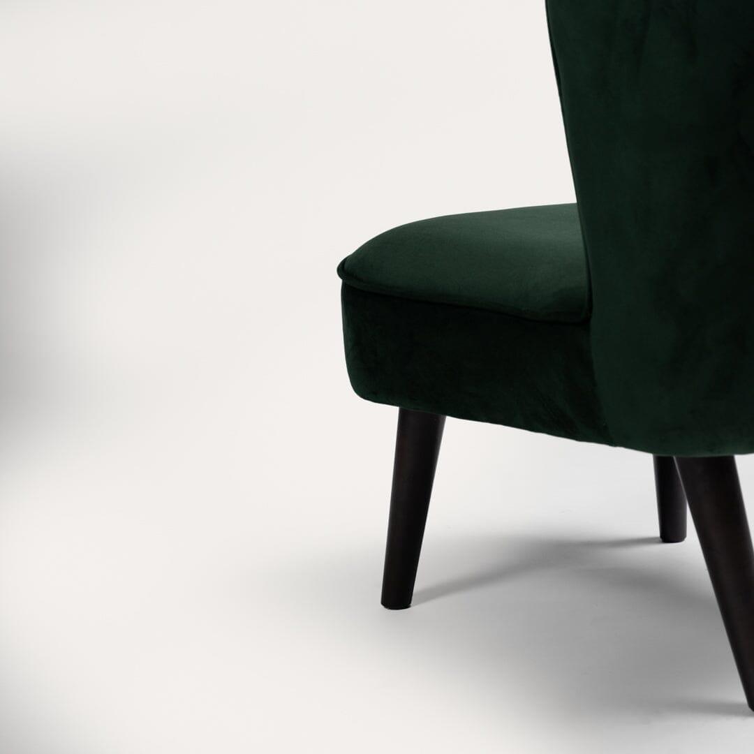 Hattie accent chair - green velvet
