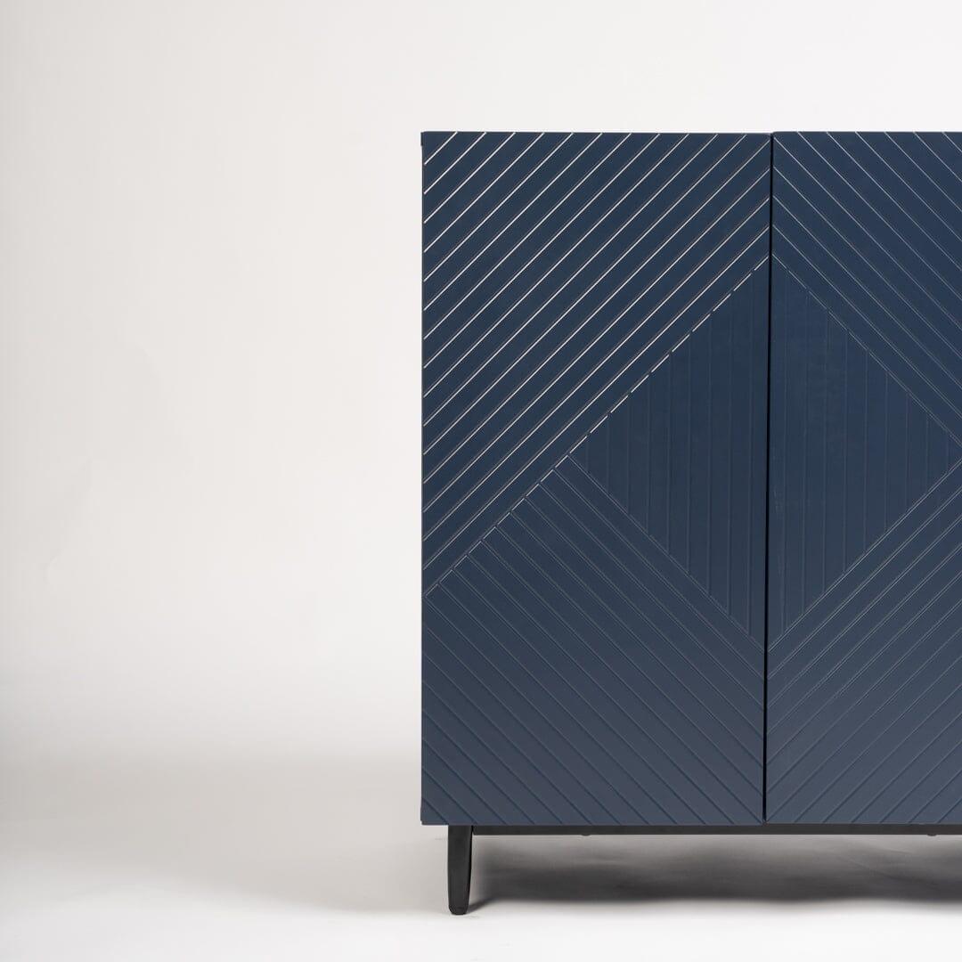 Outlet - Jack small sideboard - geometric - blue