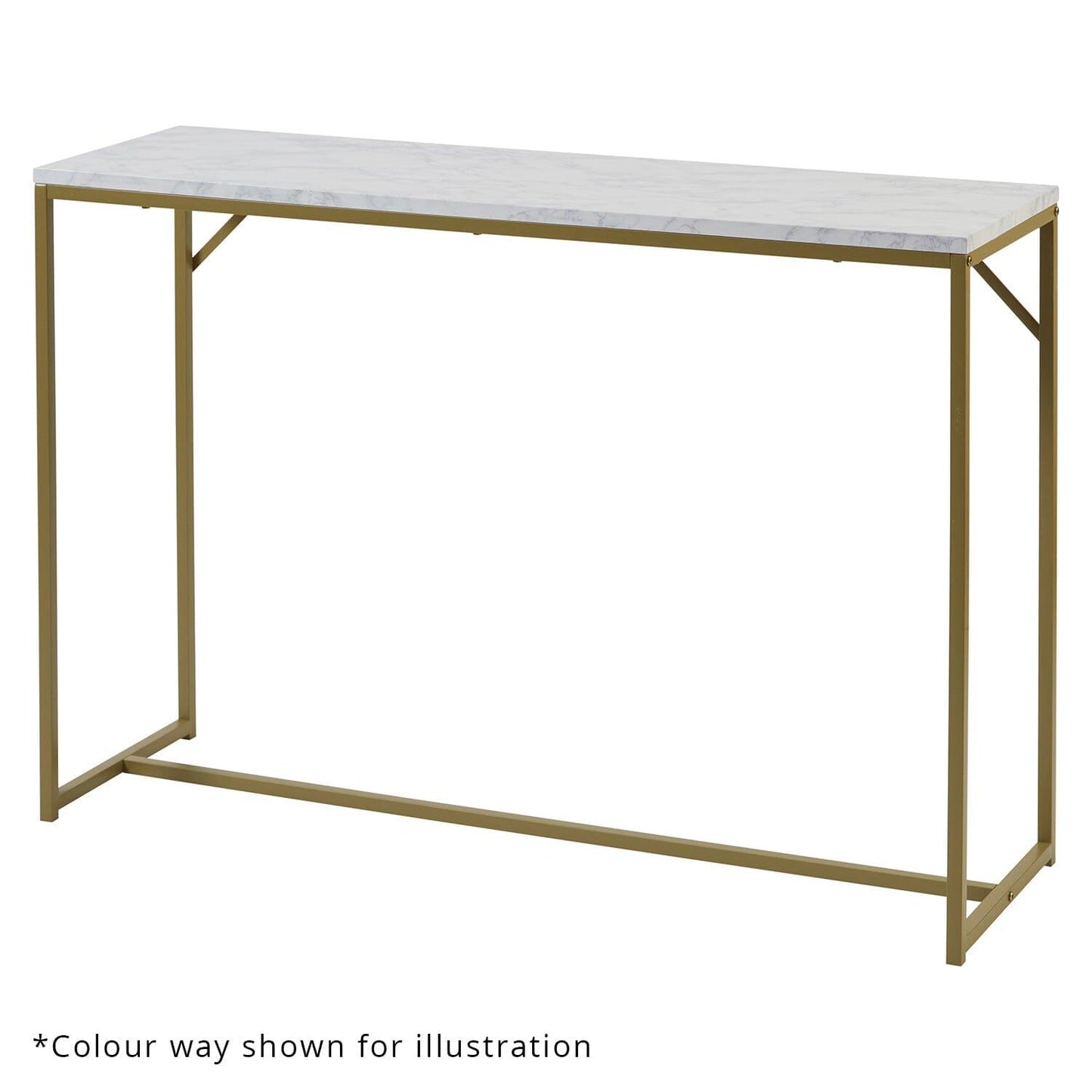 Outlet Jay console table - concrete effect and black