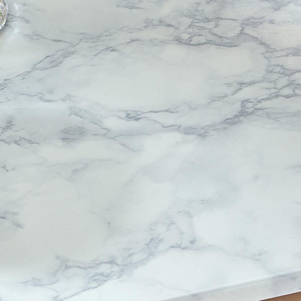 Jay side table - marble effect and black - Laura James