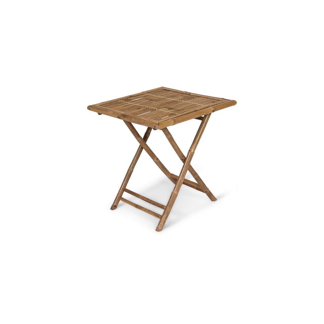 Lila Bamboo Square Folding Table 70cm - Laura James
