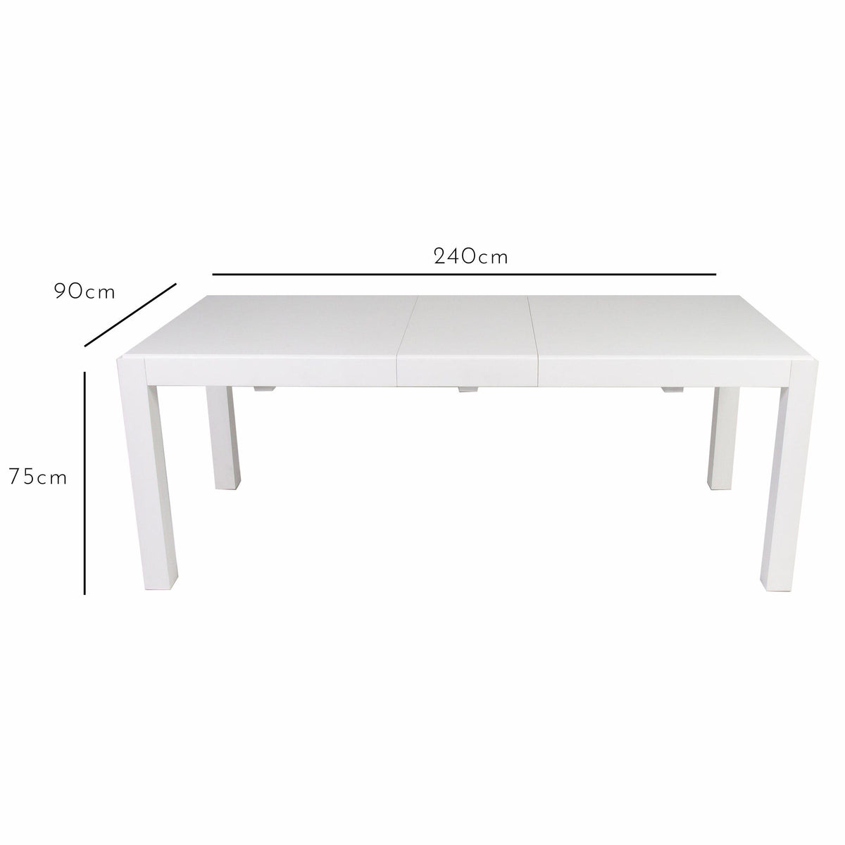 Magnus White Dining Table Large