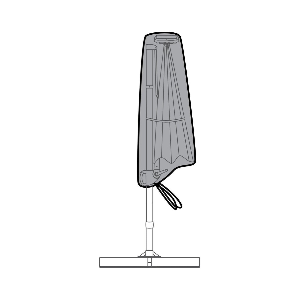 Parasol rain cover - round and square parasols - Laura James