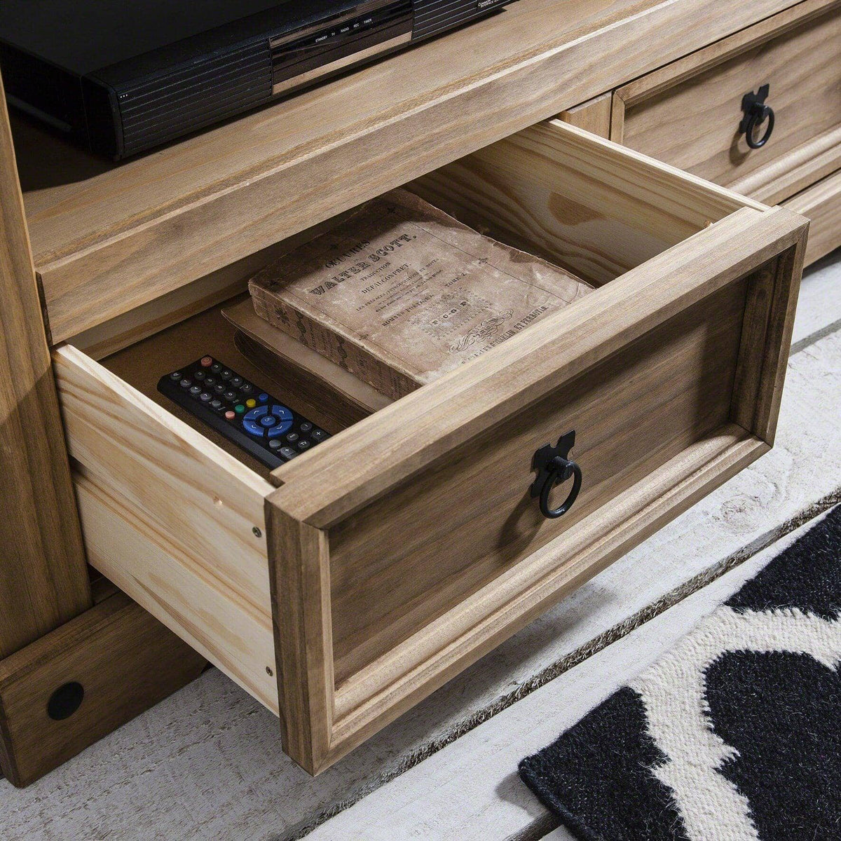 Solid Wood TV Unit - Pine - Laura James