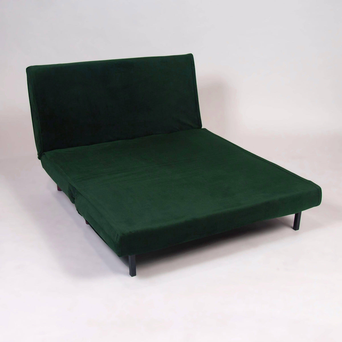 Una Green Velvet Double Sofa Bed