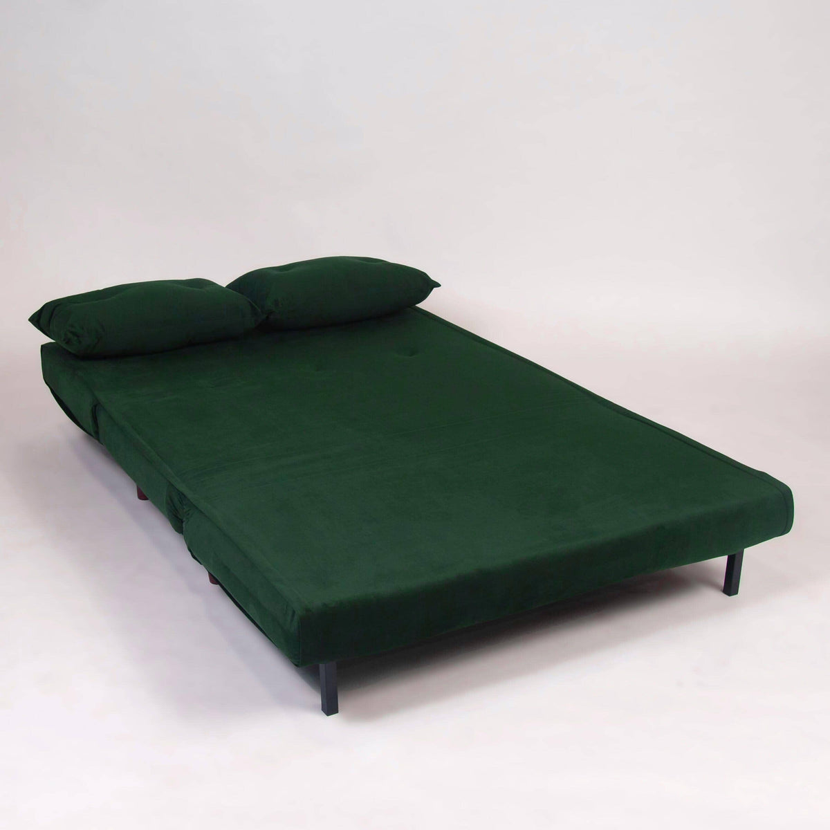 Una Green Velvet Double Sofa Bed