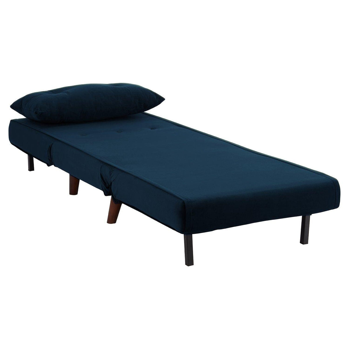Outlet - Una single sofa bed - blue - velvet - Laura James