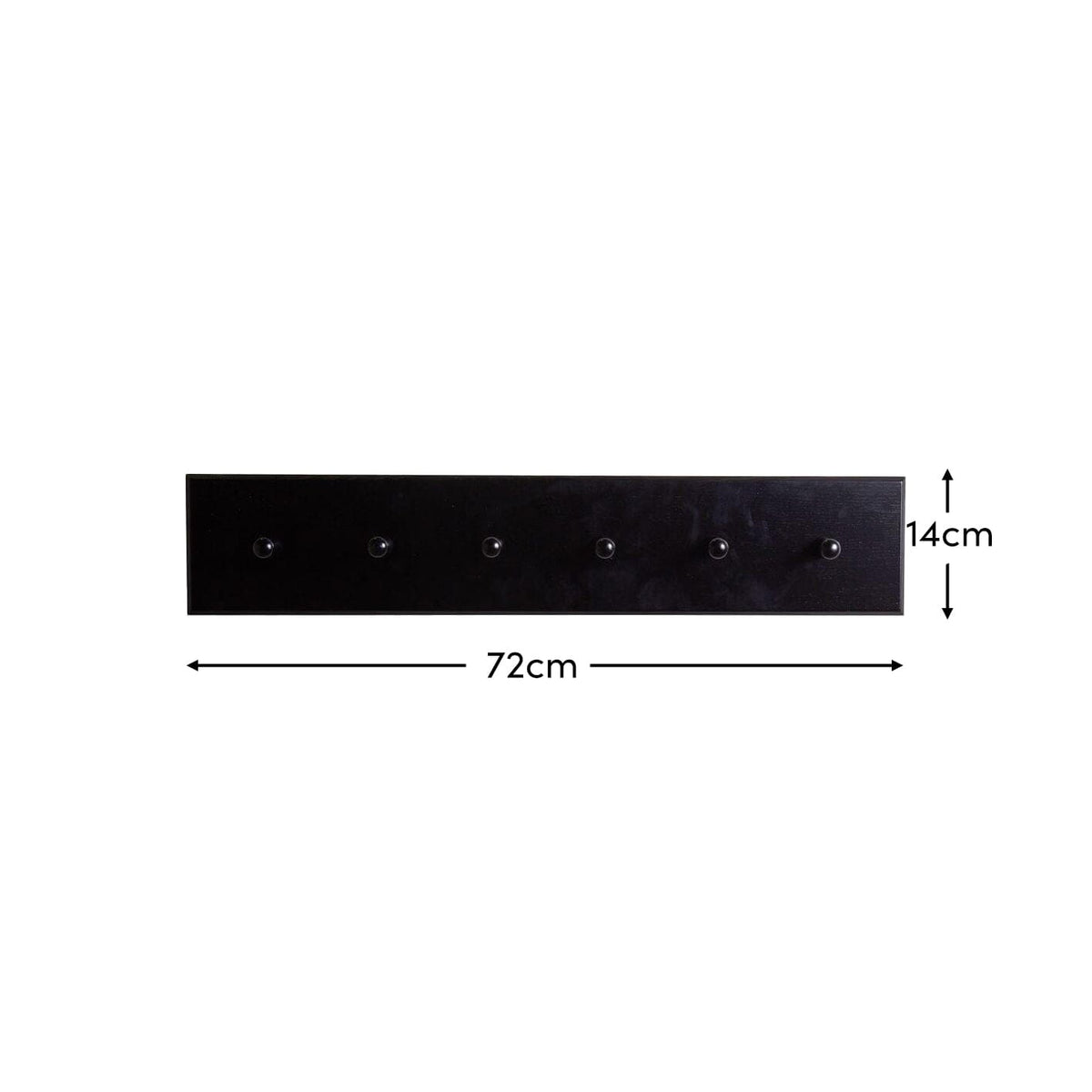 Willow Wooden Coat Rack - Black - Laura James