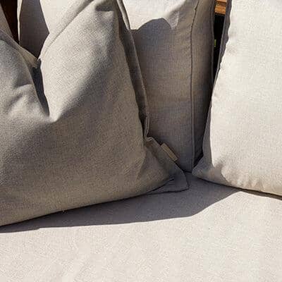 Rowan 2 Seater Wooden Garden Armless Sofa - Natural