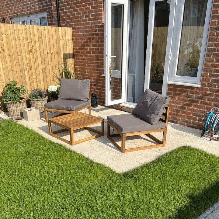 Rowan Wooden Garden Chairs - Set of 2 - Laura James