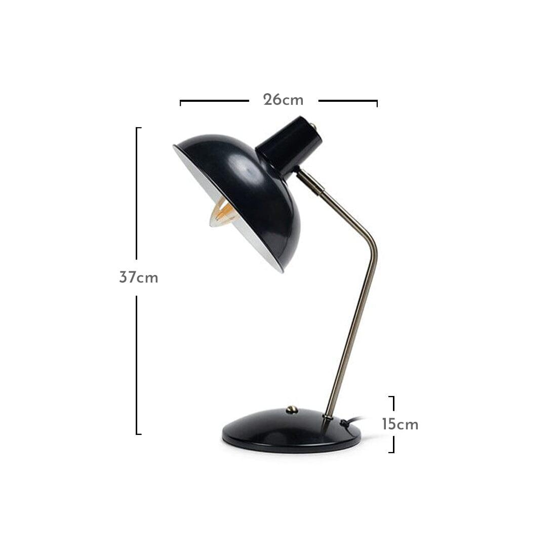 Vintage Style Desk Lamp Black