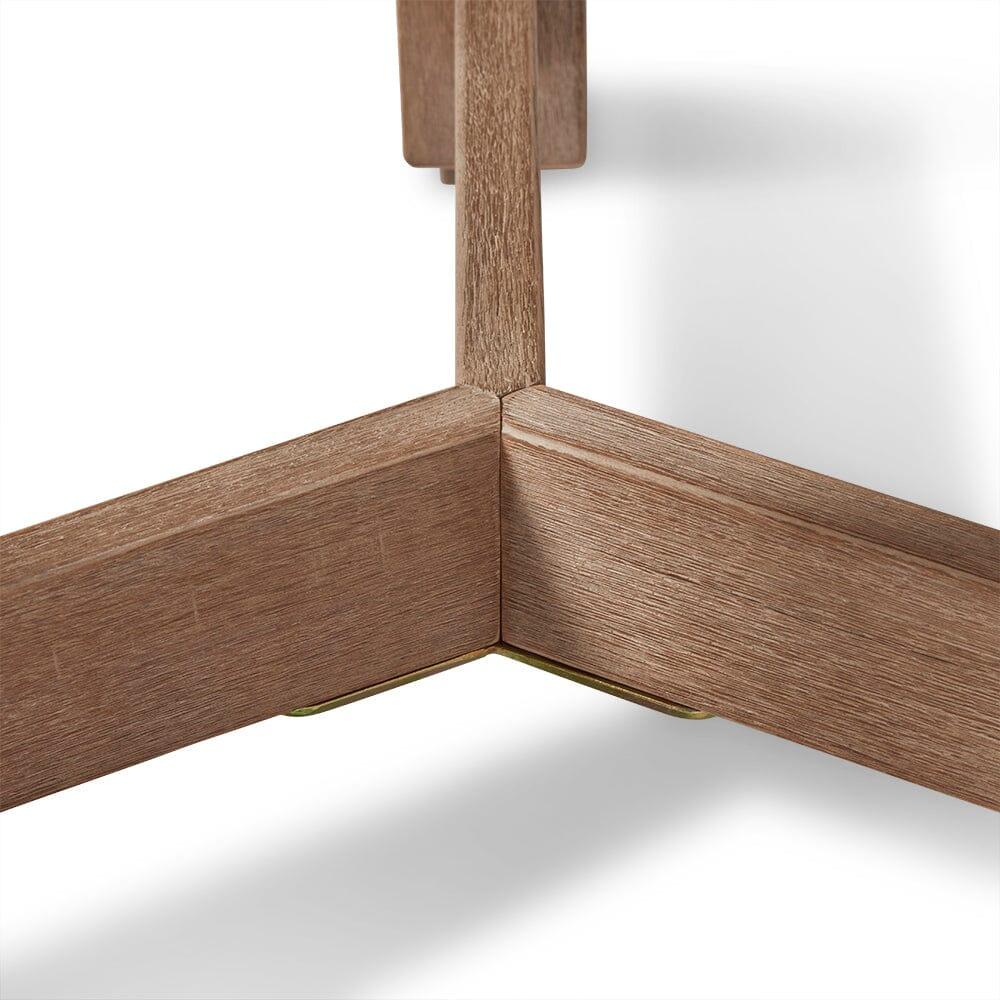 Shiro Wooden Round Garden Side Table - Laura James