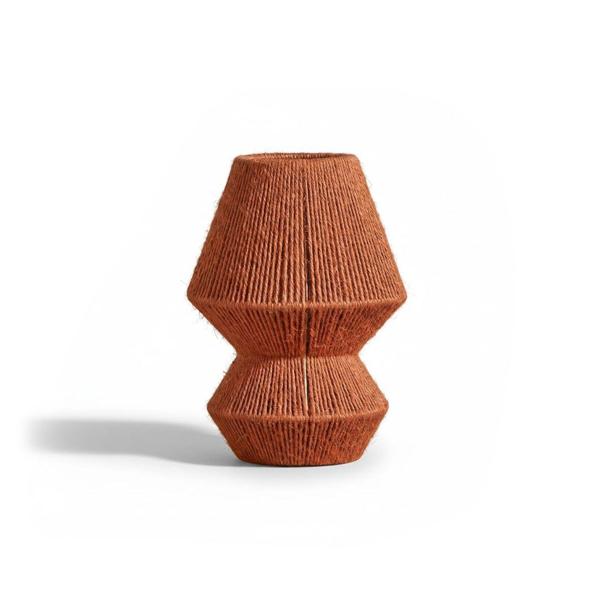 Sirana Small Burnt Orange Jute Table Lamp - Laura James