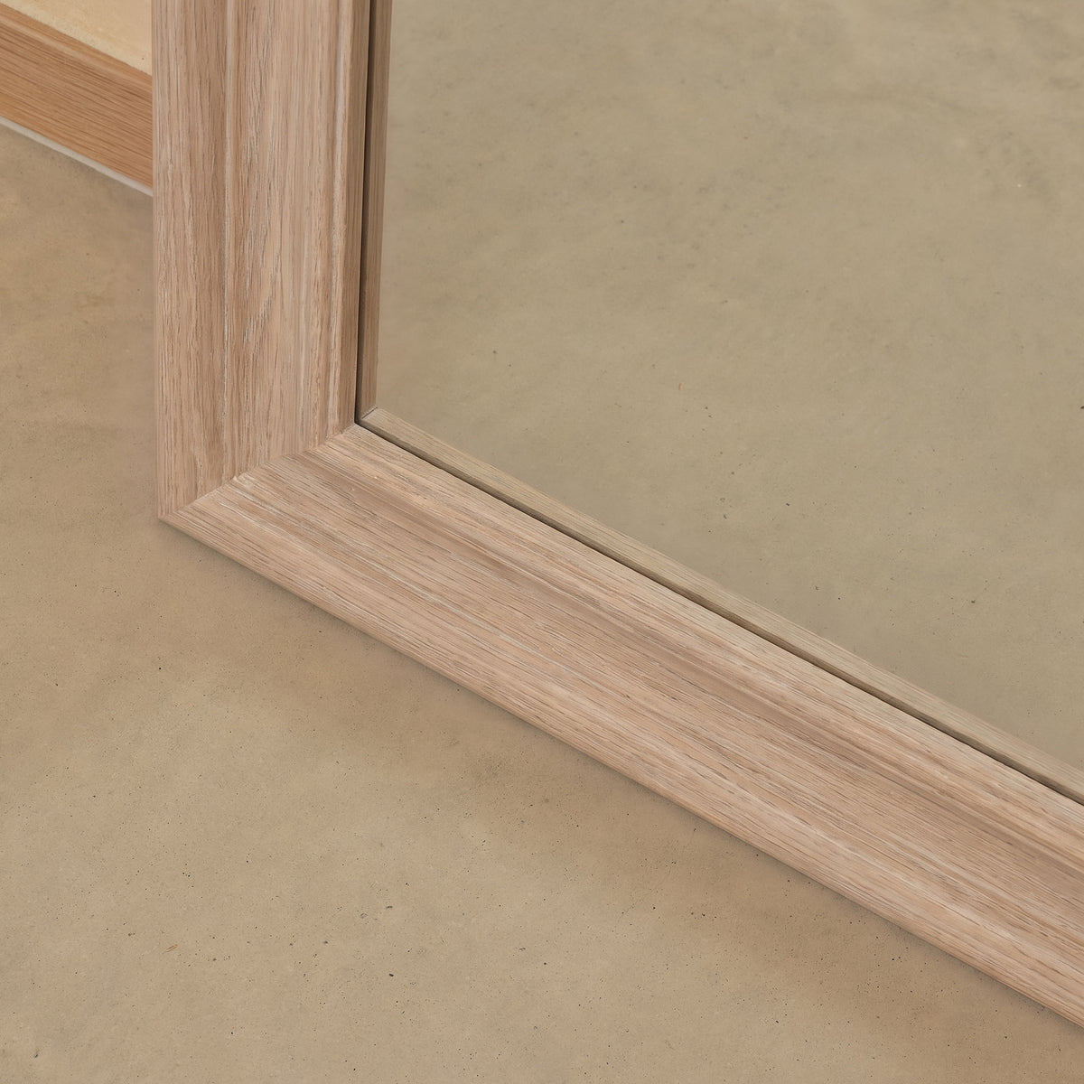 Langton 170x50cm Wooden Arch Floor Mirror - Whitewash - Laura James