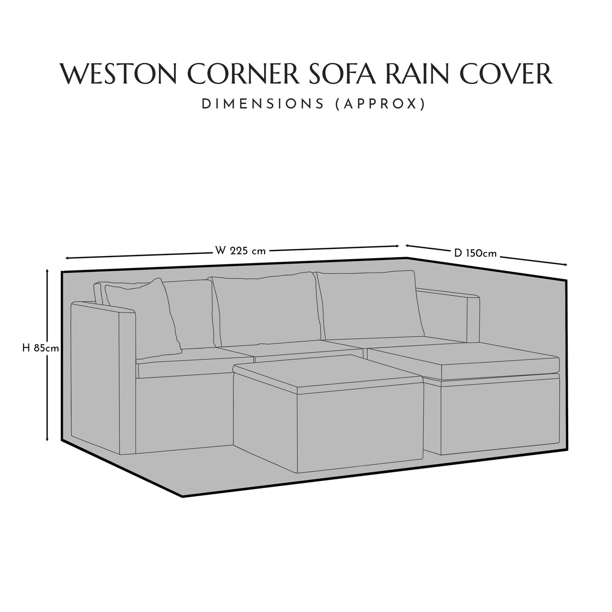 Garden Corner Sofa Set Furniture Cover