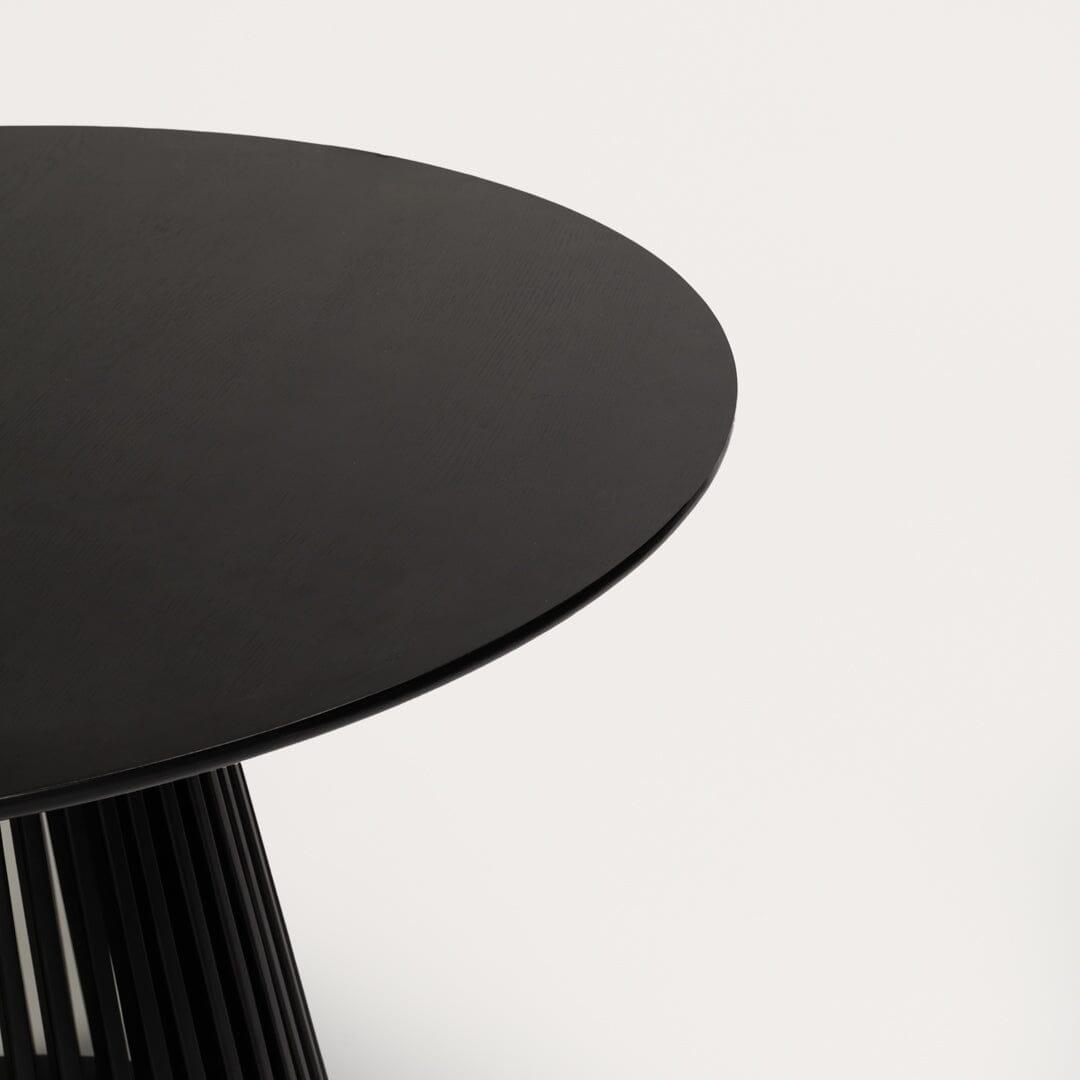 Willow Black Dining Table Set - 4 Seater - Black Ella Armchairs - 120cm