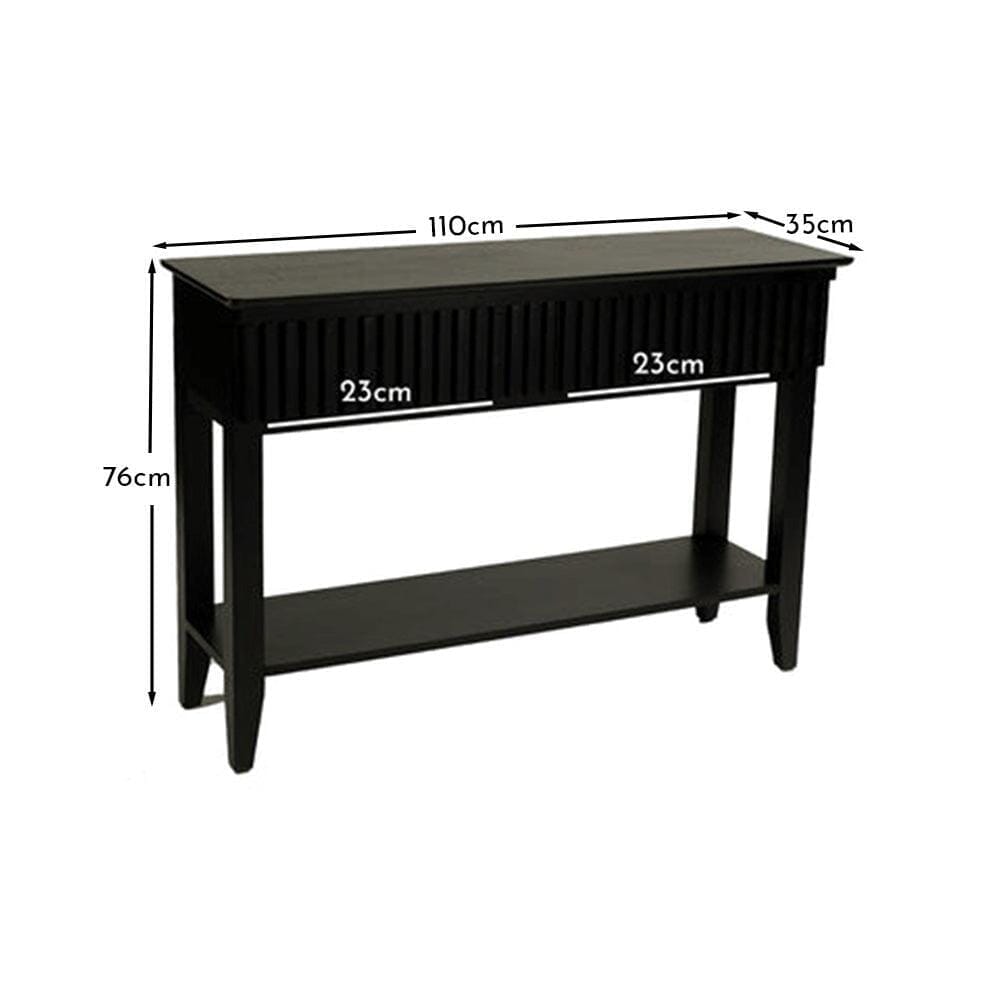 Willow Black Console Table