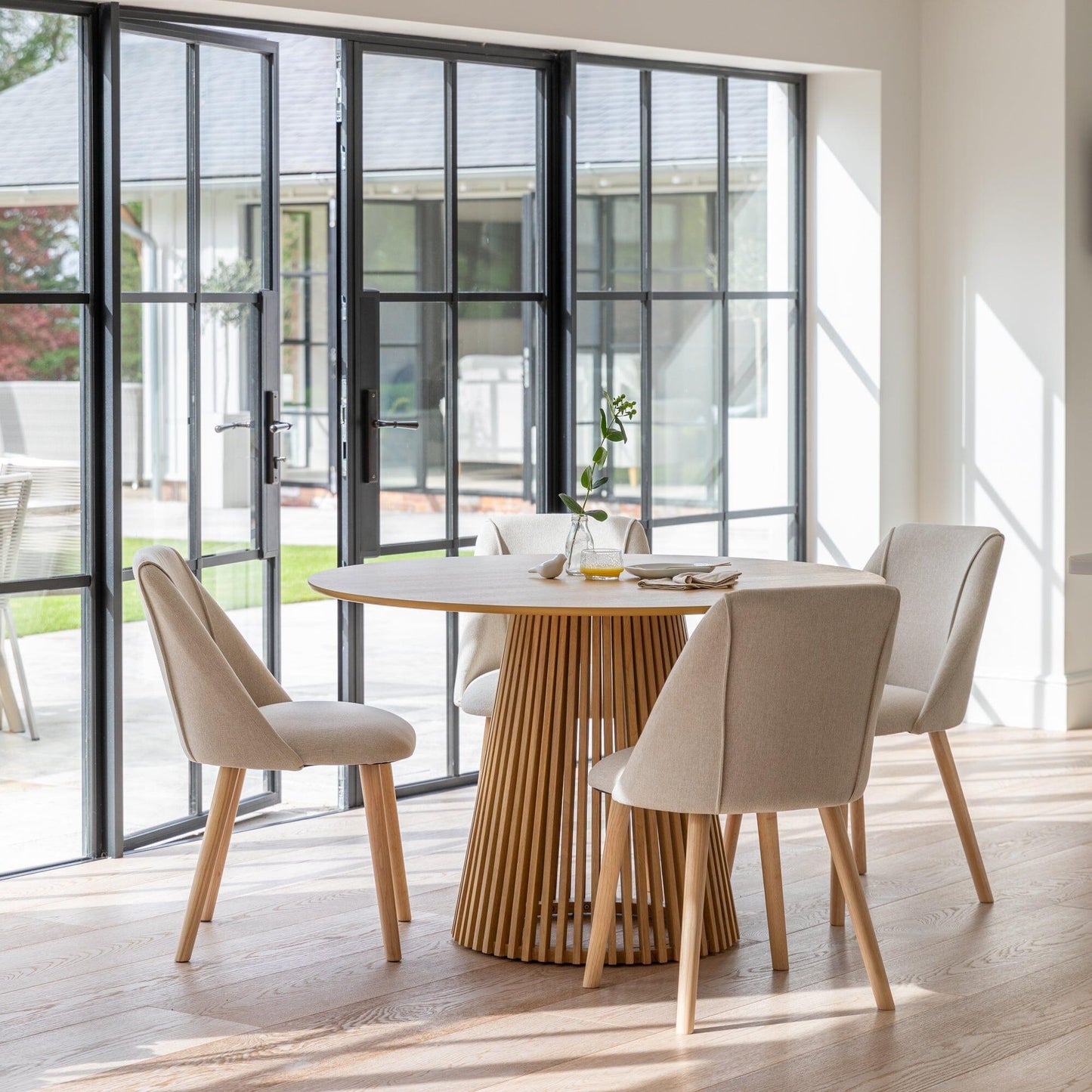 Willow Round Dining Table Pale Oak - Laura James
