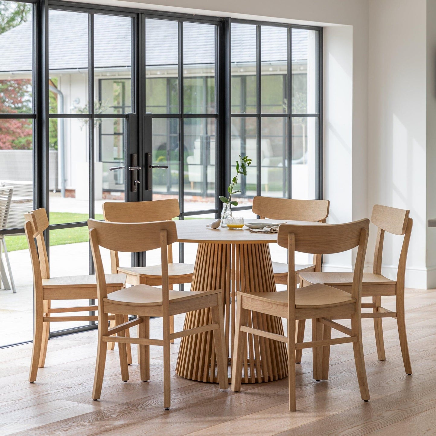 Willow Round Dining Table Pale Oak - Laura James
