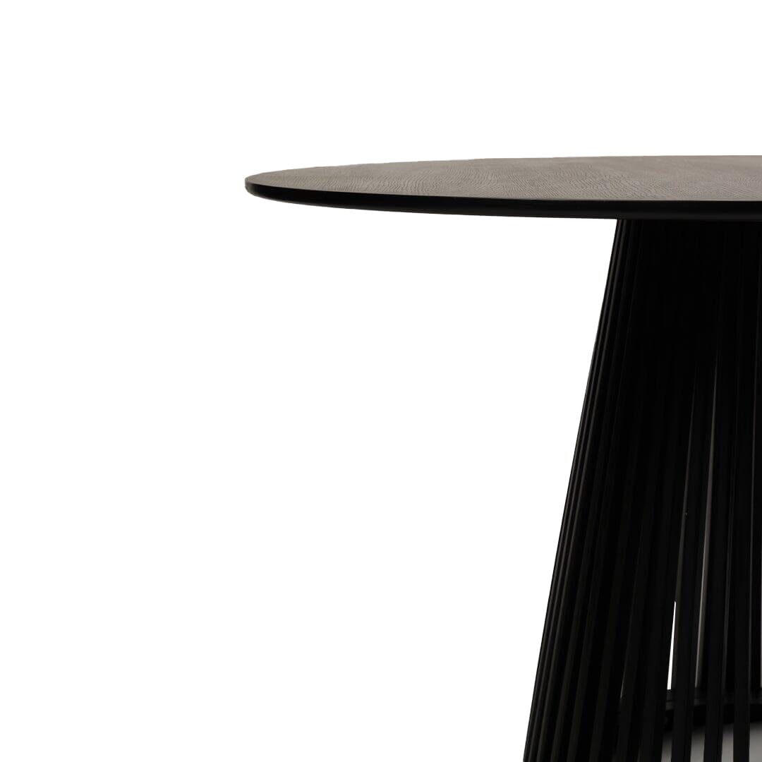 Willow Black Round Dining Table - Laura James