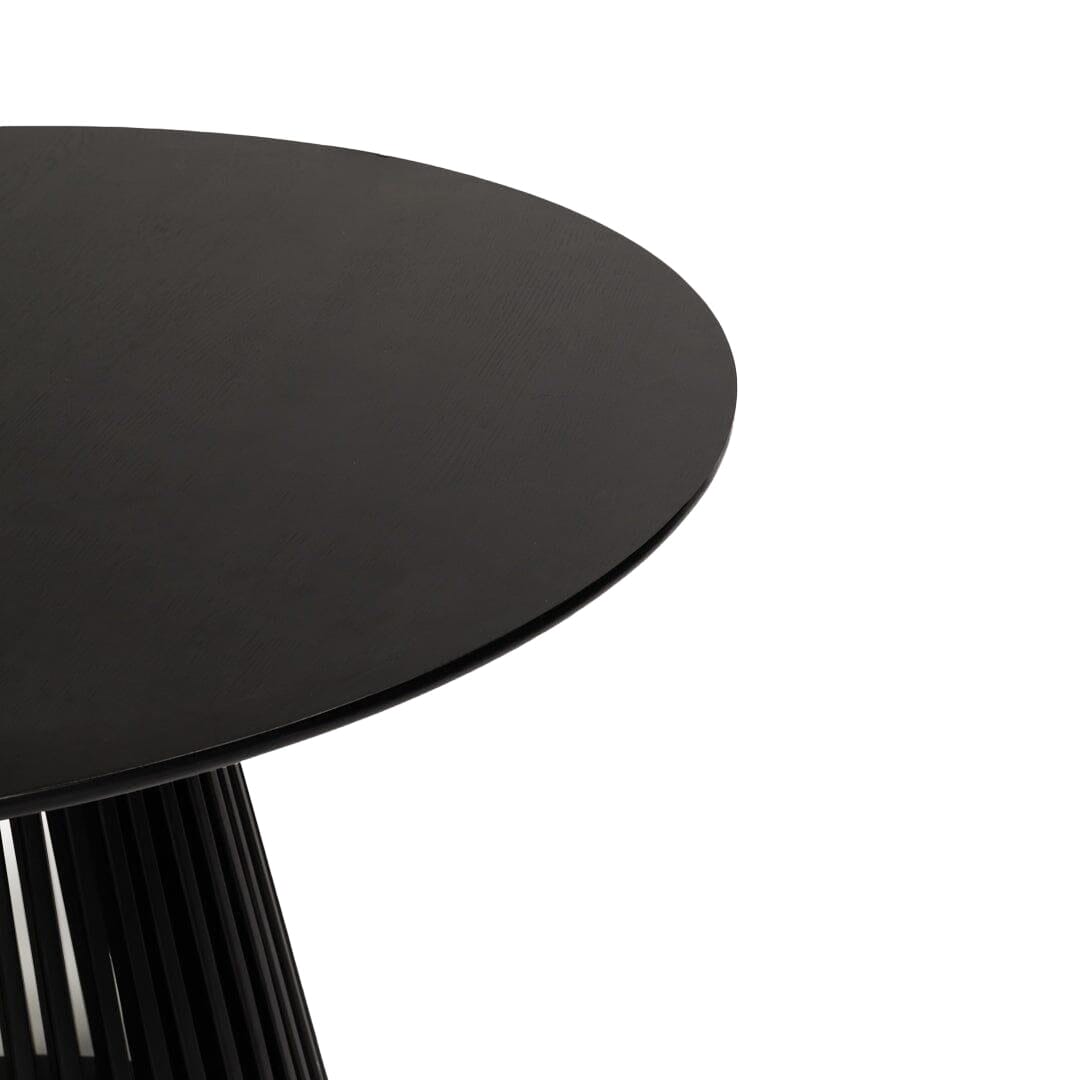 Willow Black Round Dining Table - Laura James
