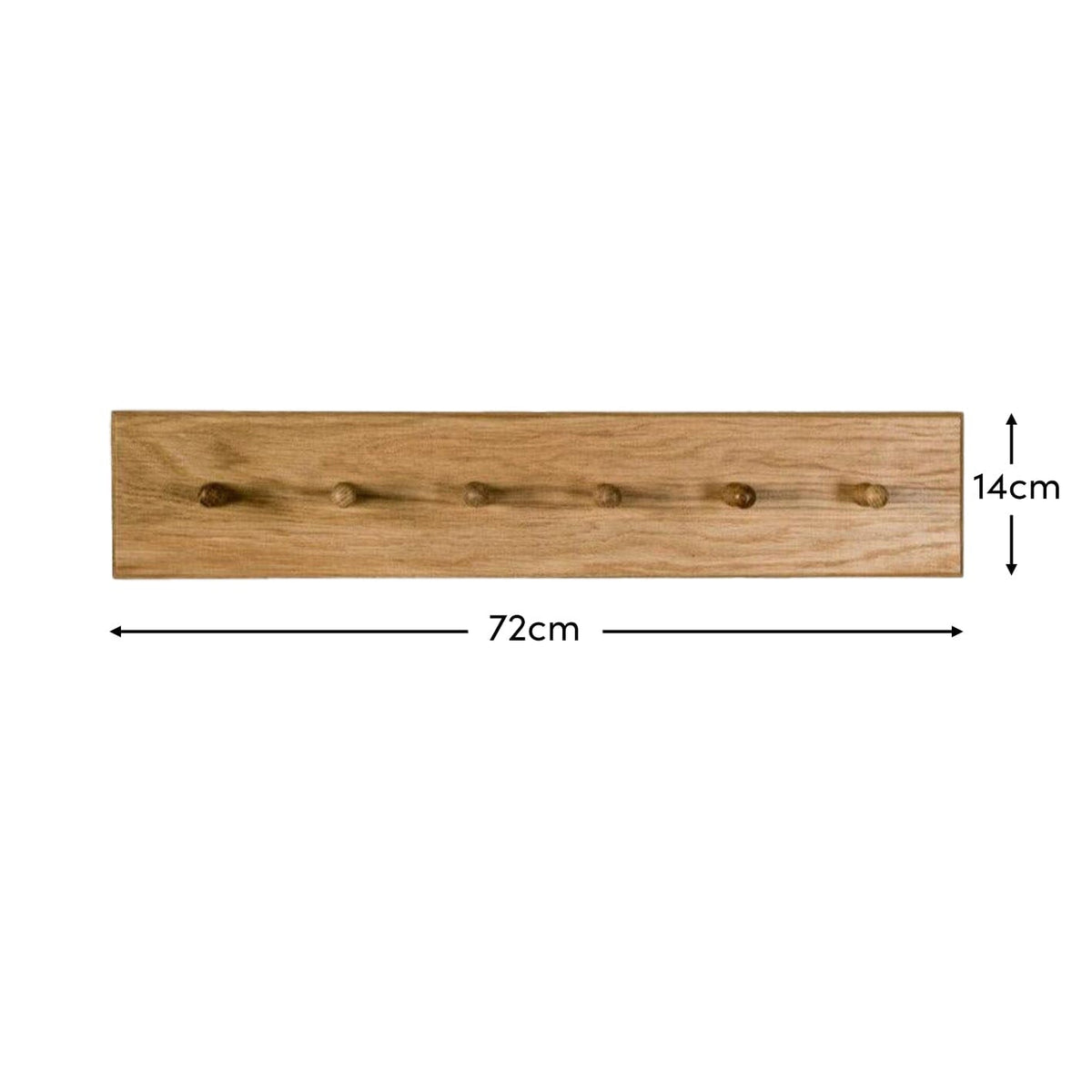 Willow Wooden Coat Rack - Oak - Laura James