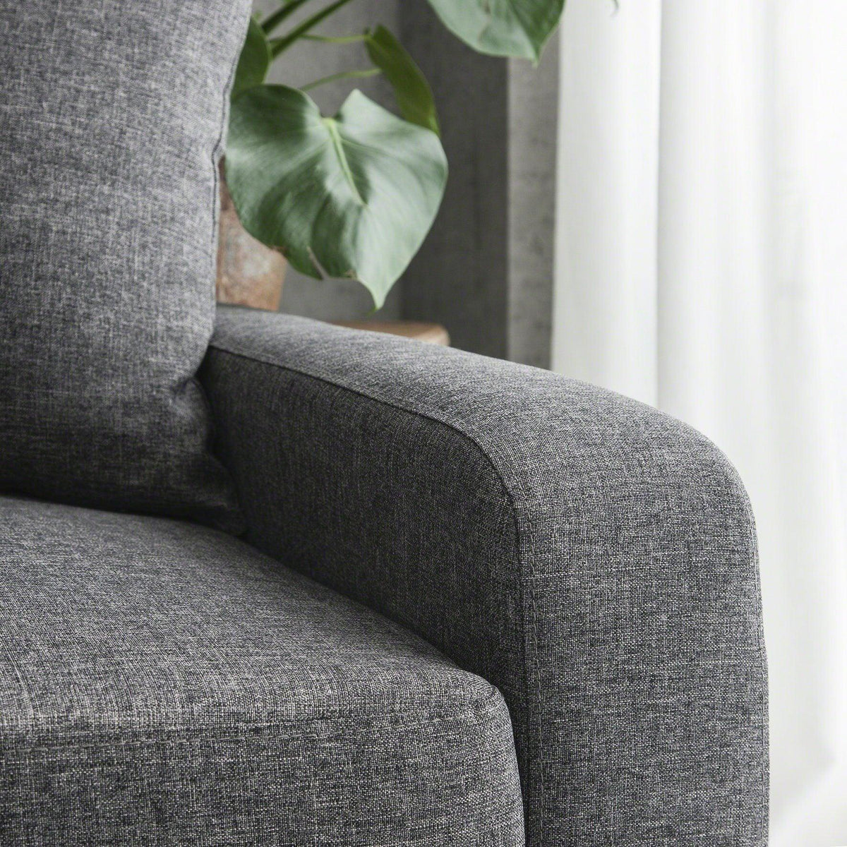 Outlet - Tracy corner sofa - grey linen - Laura James