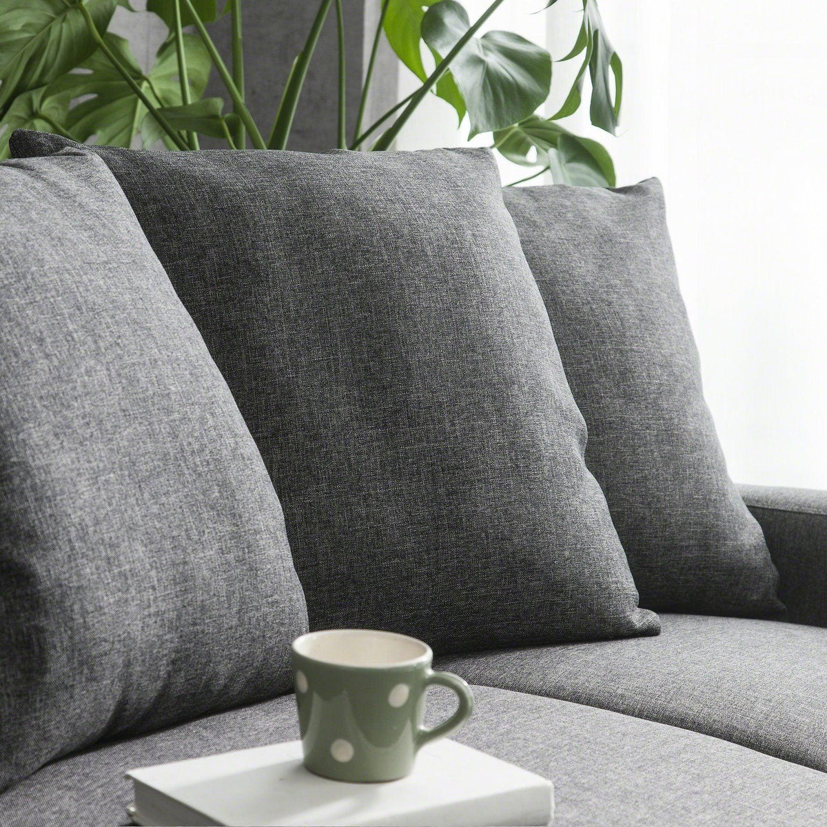 Outlet - Tracy corner sofa - grey linen - Laura James