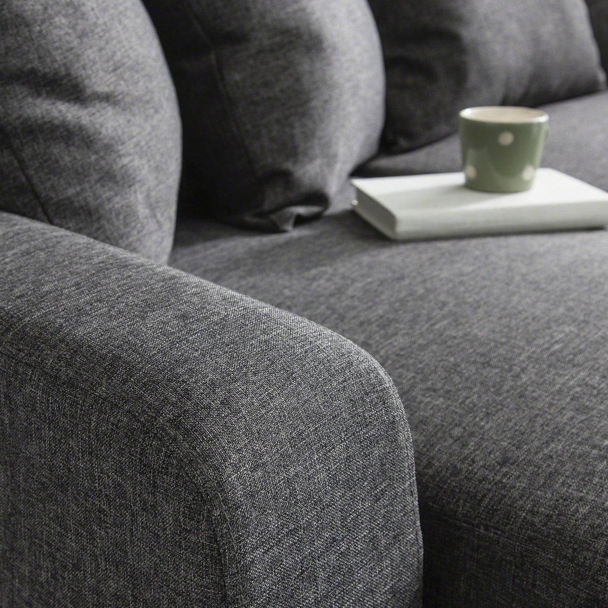 Outlet - Tracy corner sofa - grey linen - Laura James