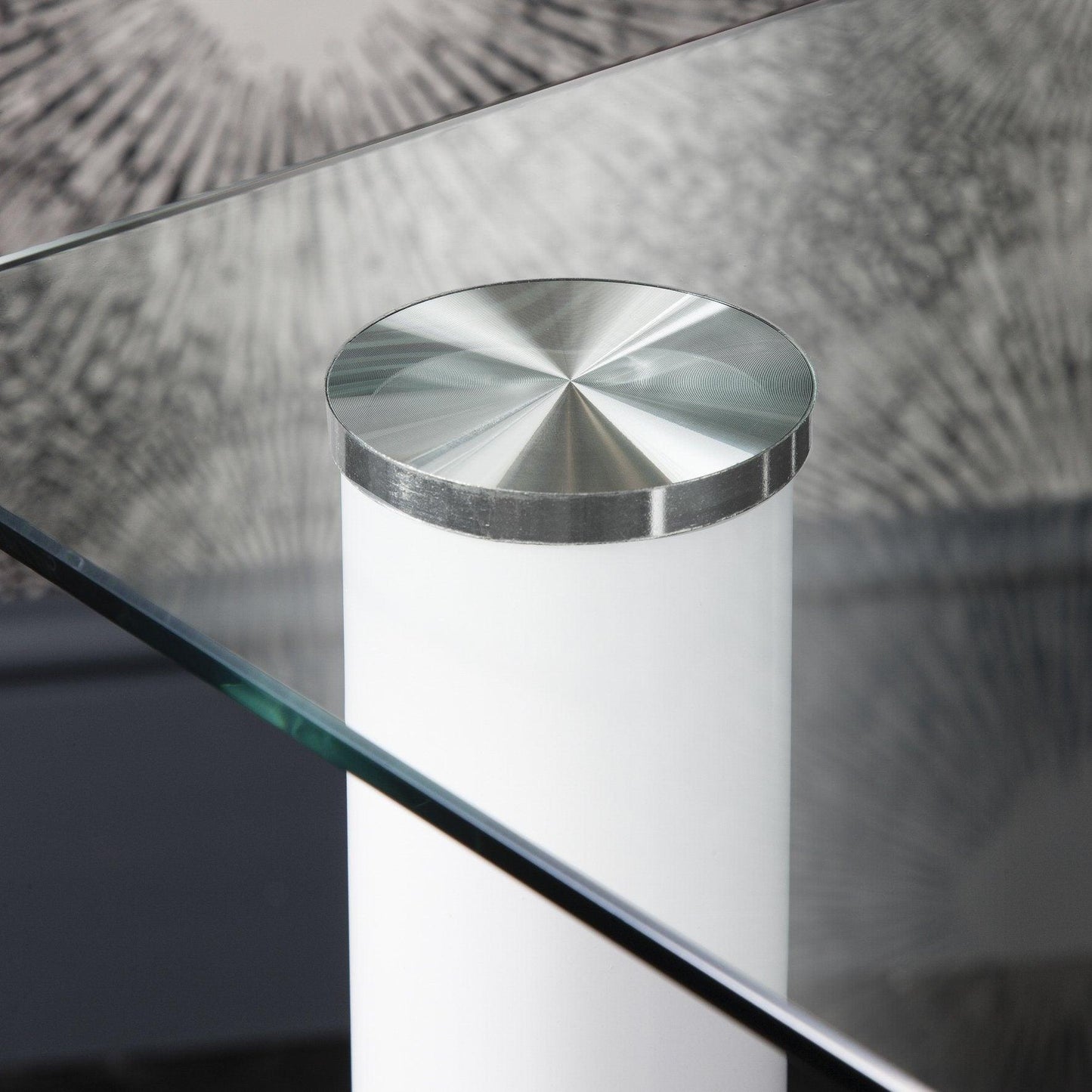 White Dining Table and Chairs - 6 Seater Set - Laura James