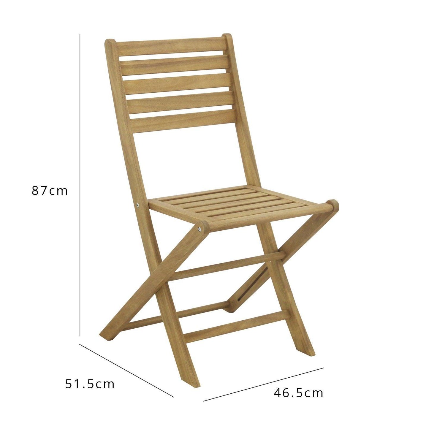 Casey outdoor dining set – solid acacia wood – 6 seater - Laura James