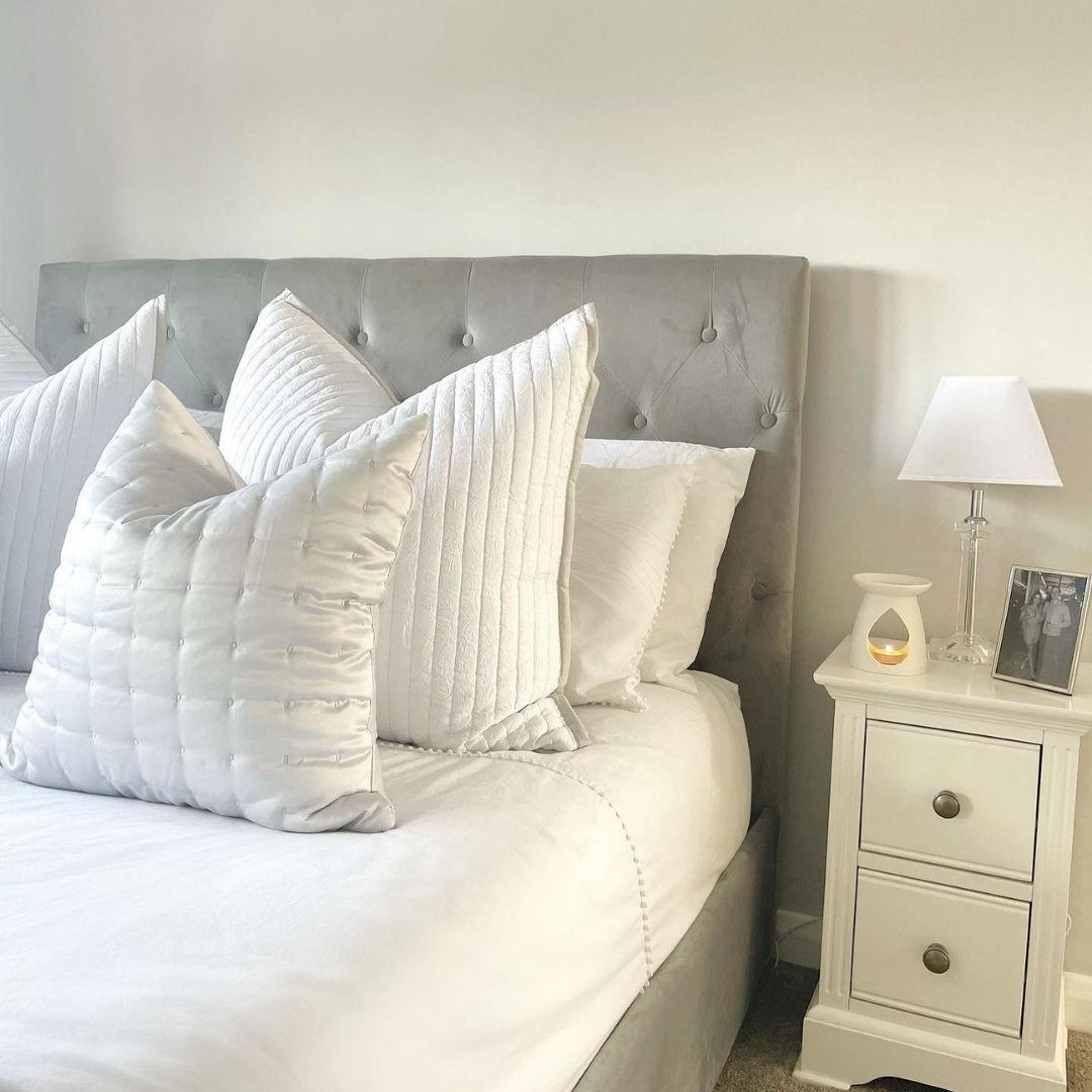 Cavil Grey King Size Upholstered Bed