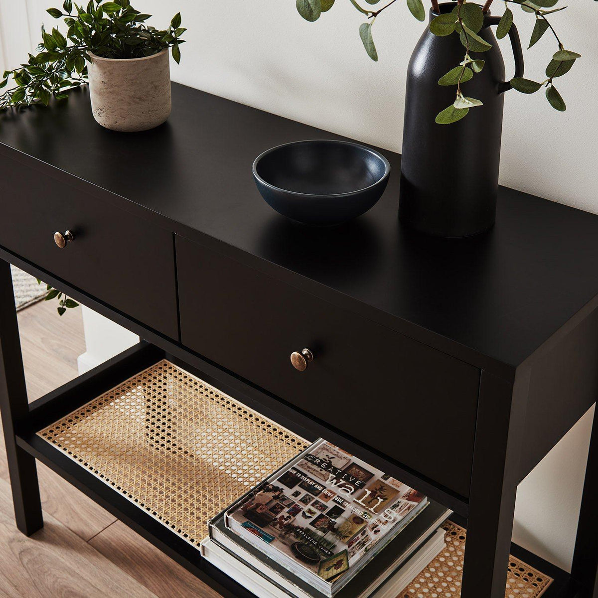 Charlie console table - black - Laura James